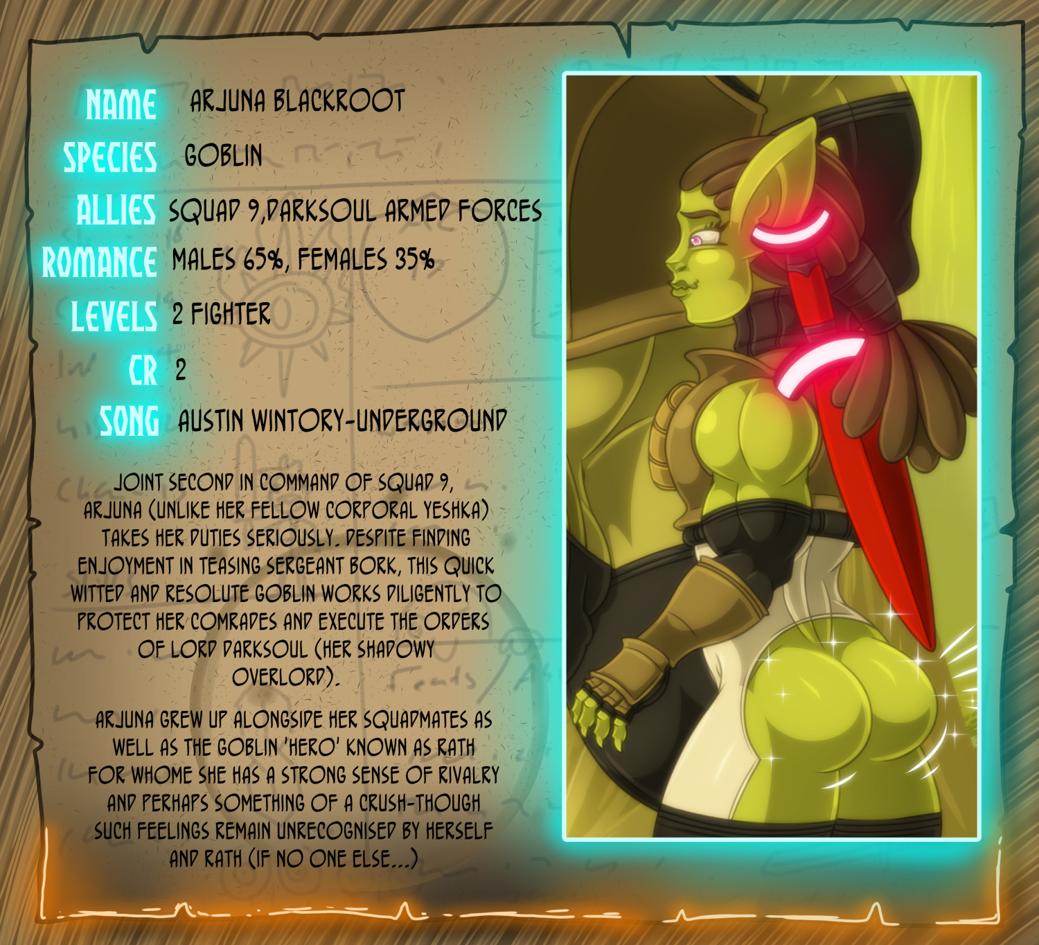 Arjuna Character Card